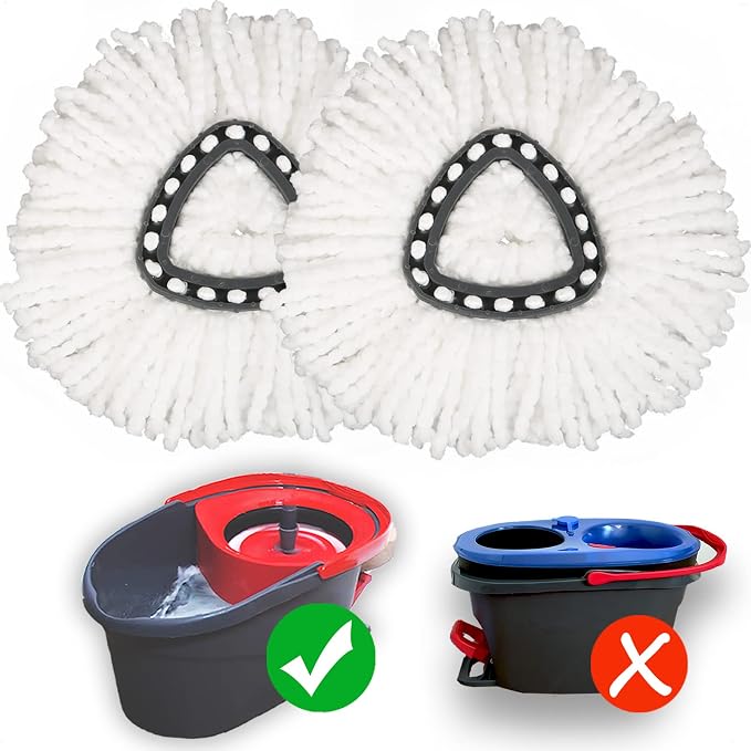 2 Pack Mop Replace Head Compatible by homsis