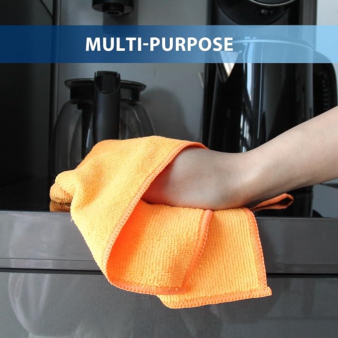 Tricol Clean 12 Pack Microfiber Cleaning Cloth 11.8x11.8inch - Image 7