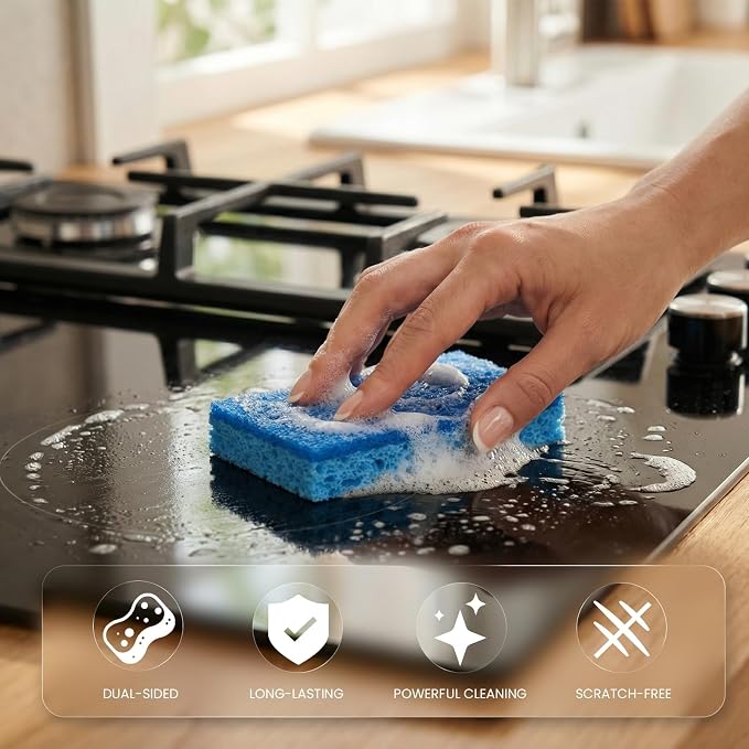 Kitchen Sponges, Non-Scratch Scrub Sponge, Dual Sided Cleaning Sponges - Image 7