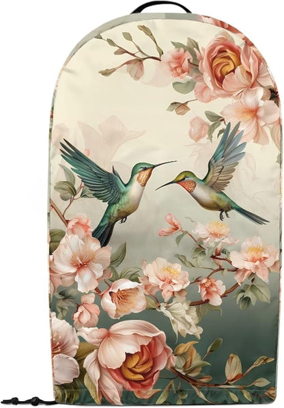 Hummingbirds Flower Blender Dust Cover Stand Mixer or Coffee Maker Appliance Covers with Drawstring, Anti Fingerprint Polyester Dust Proof Stain Resistant Blender Cover for Home Kitchen