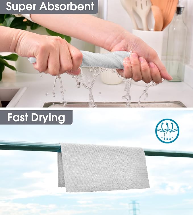 KitchLife Microfiber Cleaning Cloth Roll, 100 Pack - Image 6