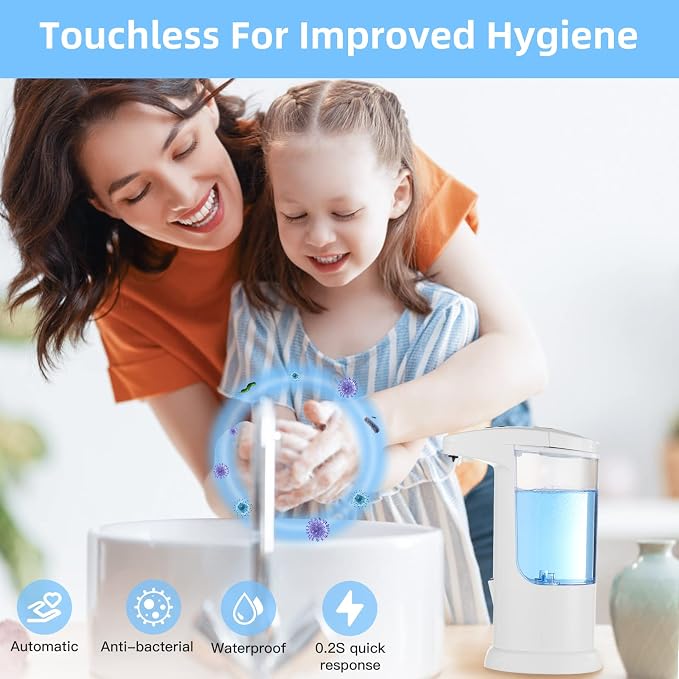 Automatic Soap Dispenser 400ml/13.5oz, HandsFree Soap Dispenser Seals - Image 2