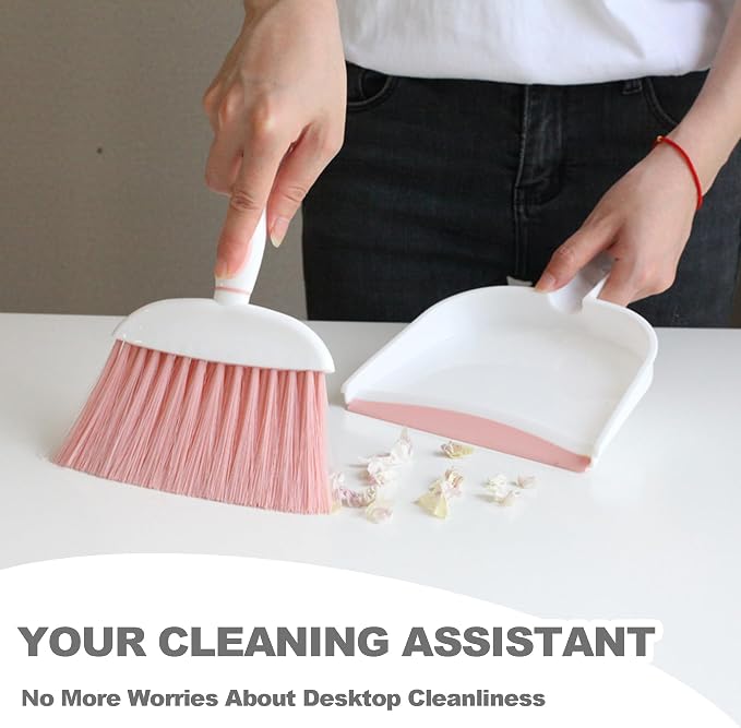Mini Broom and Dustpan Set Small Broom - Image 3