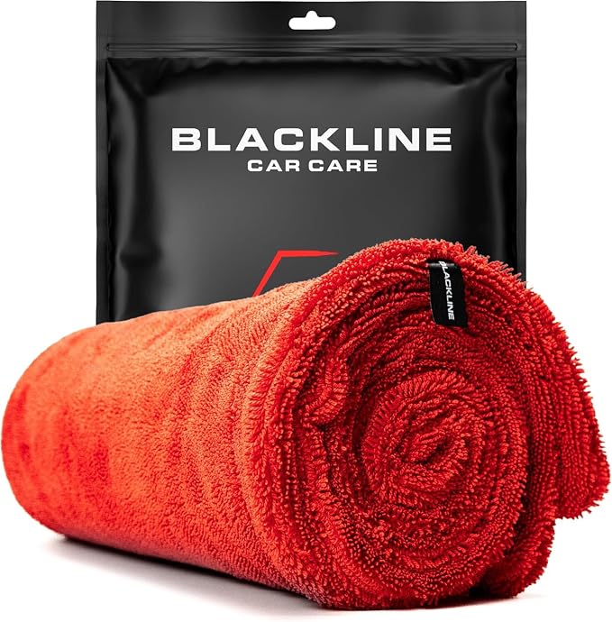 Blackline Car Drying Towel - 2ft x 3ft XL-Popular Pick Among Detailing Pros - by BlacklineCarCare