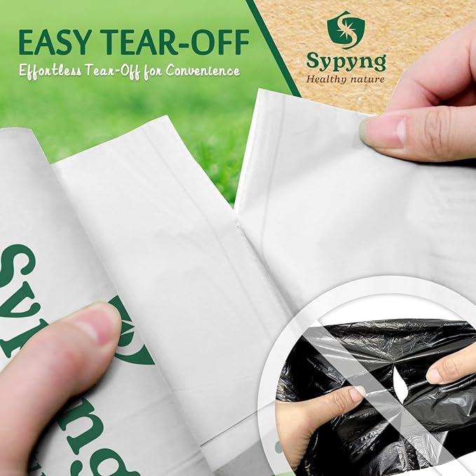 Compostable Trash Bags 6-8 Gallon – Heavy Duty, 1.1 Mil Thick, 100% - Image 5