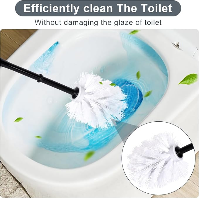 Toilet Brush Holder Set For Bathroom Super Cute Koala Base Solidly Toilet Bowl - Image 5