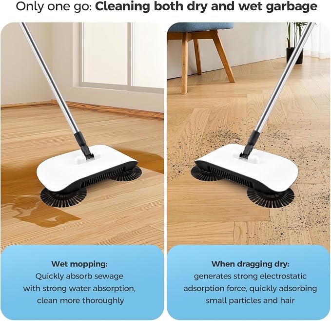 Manual Floor Sweeper Black - Image 5