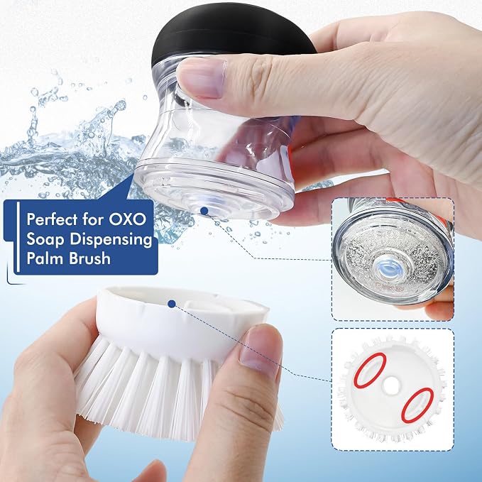 Palm Brush Refills for OXO Soap Dispensing Dish Brush - Image 2