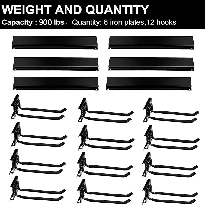 Wallmaster Garage Storage Organization Wall Mount, Garden Tool Rack Organizer - Image 6