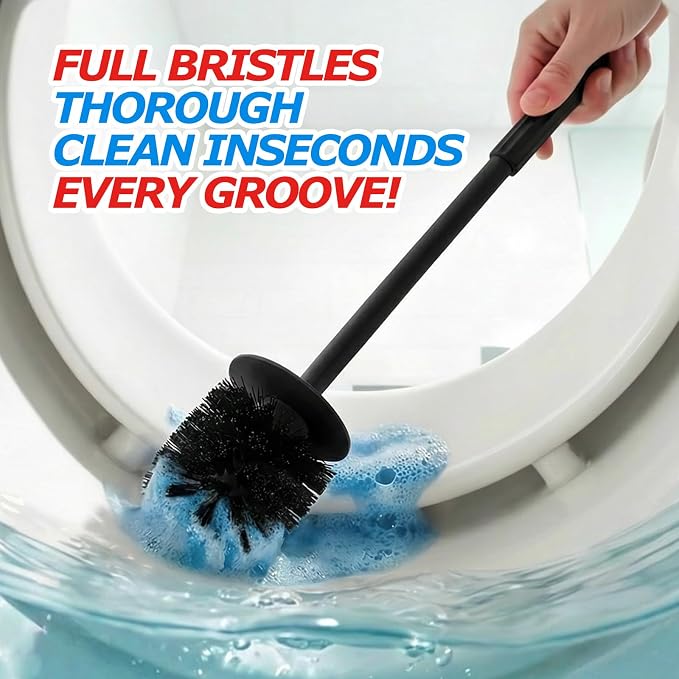 2Pack Toilet Bowl Brush and Holder Set - Image 3
