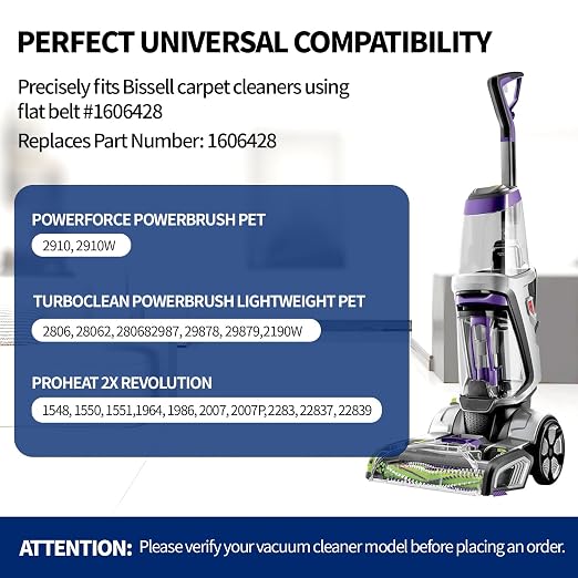 Replacement Belts for Bissell 2910, 2190W PowerForce TurboClean PowerBrush Pet - Image 6