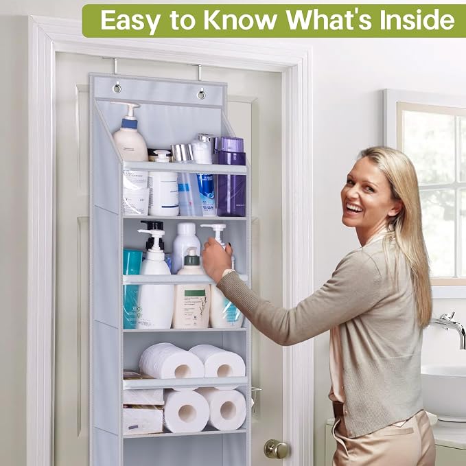 AOODA Over the Door Organizer, Large Capacity Closet Door Hanging Organizer - Image 5