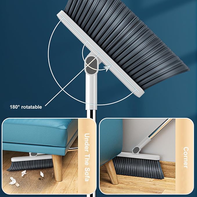 37.8in Broom and Dustpan Set Foldable Hand Brooms - Image 4