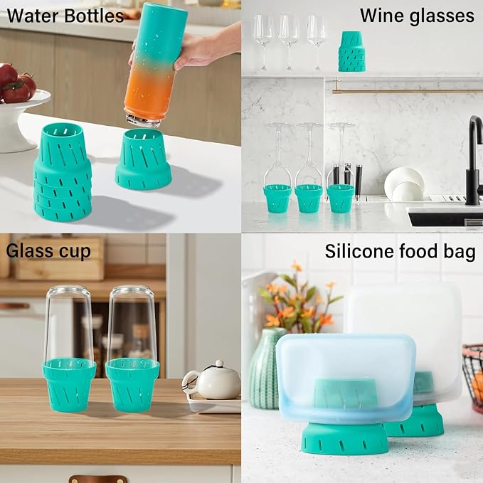 Water Bottle Drying Rack: Silicone Bottle Rack - Image 2