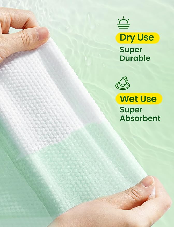 Elvira 100 Count Disposable Face Towels, Biodegradable Skincare Facial - Image 9