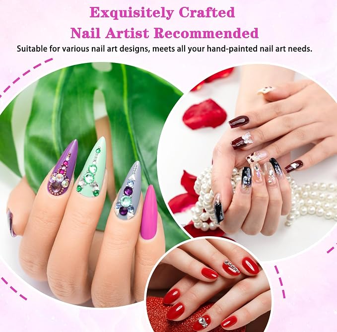 4 Pcs French Tip Clean up Brush Gel Nail Polish Nail Art Brush Tools - Image 5