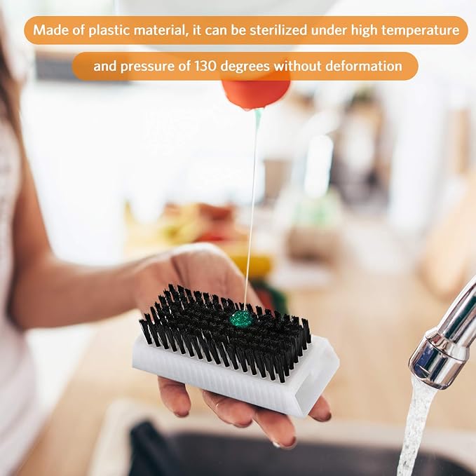 BOAO 5 Pcs Nail Scrubbers Hand Scrub Brushes - Image 3