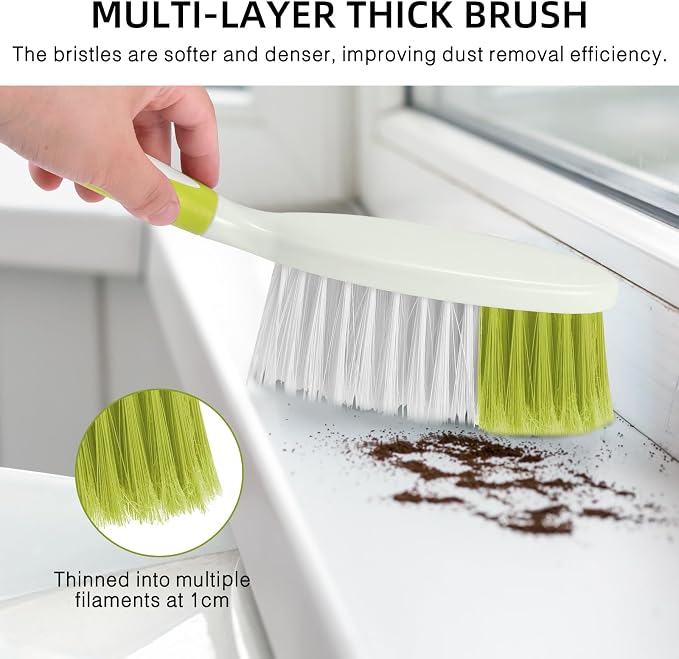 NACENA Dust Pan and Brush Set, Large Hand Broom and Dustpan Set Large Brush and - Image 3
