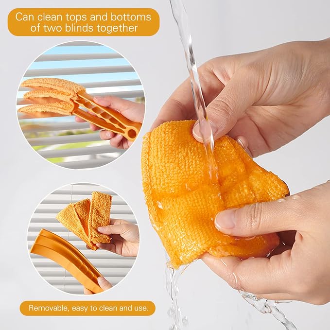 10 Pcs Venetian Window Blind Cleaner Duster Tool Set, Mini Blind Cleaner Duster - Image 4