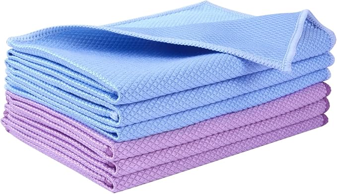 SINLAND Microfiber Glass Cleaning Cloth, Lint Free Cleaning Cloths - Image 8