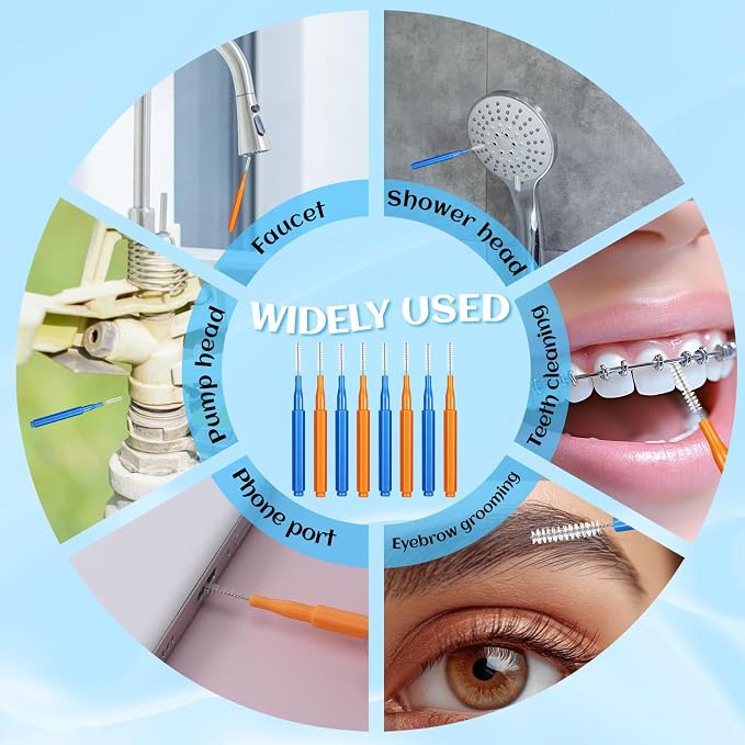 80Pcs Shower Head Cleaner Tool, Heavy Duty Multifunctional Shower Head Cleaning - Image 5