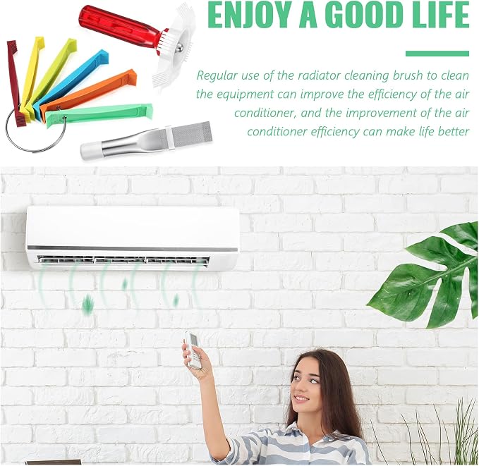 3 Pieces Air Conditioning Brush Set Includes FCR6 Ring Fin Comb Air Conditioner - Image 7