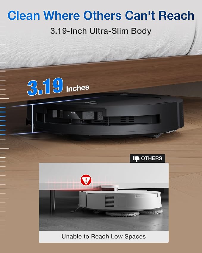 ECOVACS DEEBOT T50 PRO Omni Robot Vacuum and Mop, 3.19” Ultra-Slim, 000Pa - Image 2