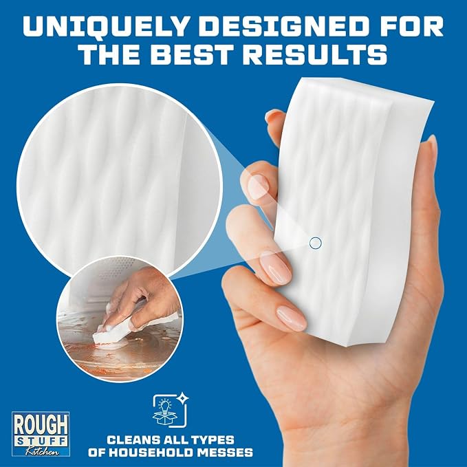 Kitchen Magic Cleaning Eraser Sponge Foam Pads, Non-Scratch Scrub Sponge - Image 7
