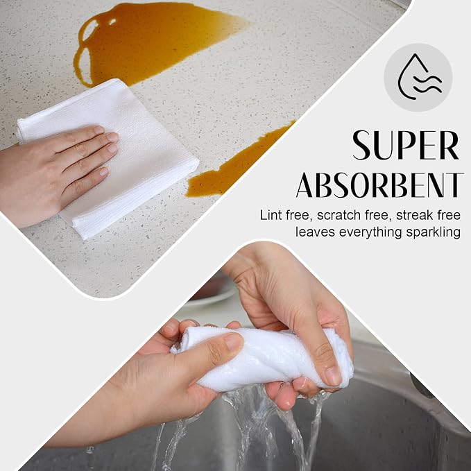 SINLAND Microfiber Cleaning Cloth Dish Cloth Kitchen No Streak Absorbent Dish - Image 4