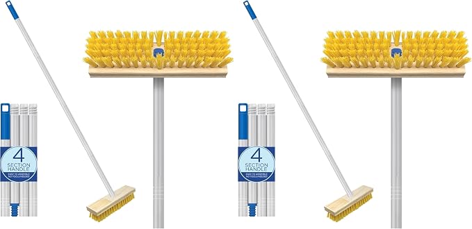 LOLA Deck Scrub Brush Outdoor Broom, Durable Bristles Remove Dirt, Snow on by LolaProducts