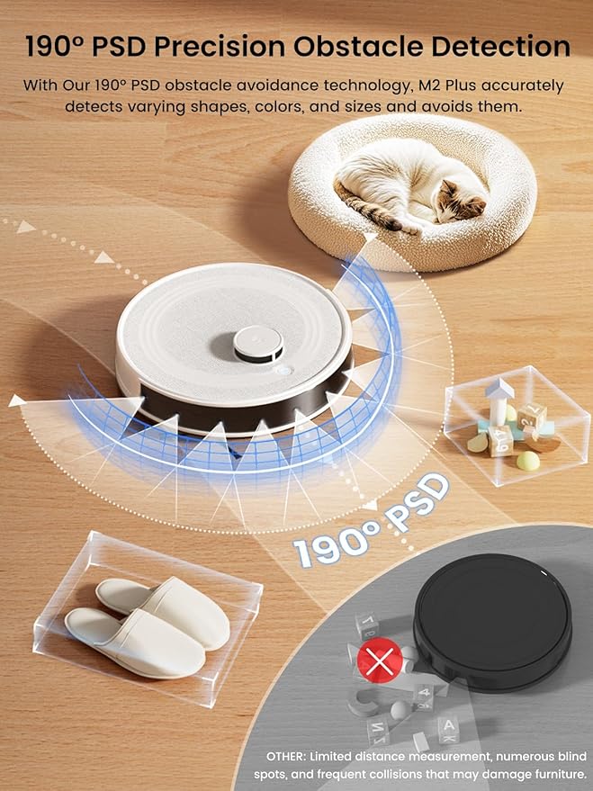 Lefant LiDAR Robot Vacuum and Mop, 45-Day Self-Emptying, 6000Pa Powerful Suction - Image 6