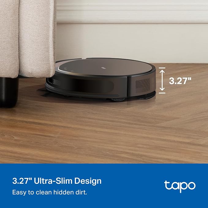 Tapo Ultra-Slim LiDAR Smart Navigation Robot Vacuum and Mop, 5300Pa Max - Image 3