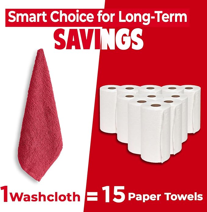 DAN RIVER 24 Pack Wash Cloths for Showering - Image 6