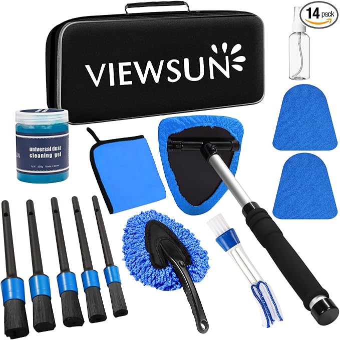 Viewsun Windshield Cleaner Tool, Car Detailing Kit Interior Cleaner, Car by Viewsun