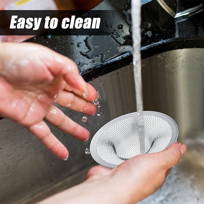 12 Pieces Stainless Steel Sink Strainer Drain Strainer - Image 4