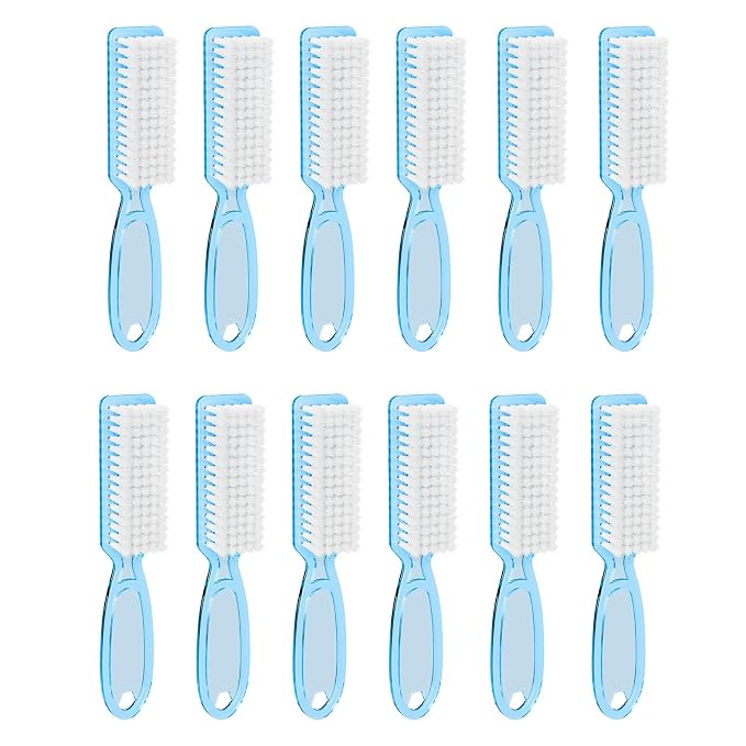 12 Pcs Handle Grip Cleaning Brushes, Hand Fingernail Nail Scrub Manicure Brush - Image 5