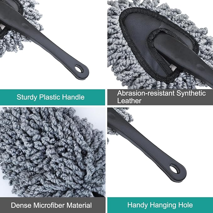 2 Pack Super Soft Microfiber Duster Brush, Dusting Tool, Cleaning Brush - Image 5