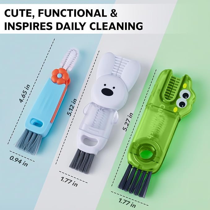 Cup Lid Cleaning Brush, 3 in 1 Lid Cleaner - Image 3