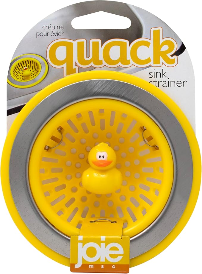 Joie Quack Kitchen Sink Strainer Basket, Fits All Standard Sinks, Stainless by TheJoie