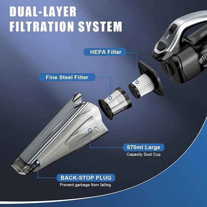 Car Vacuum Handheld Vacuum Cordless - Image 3