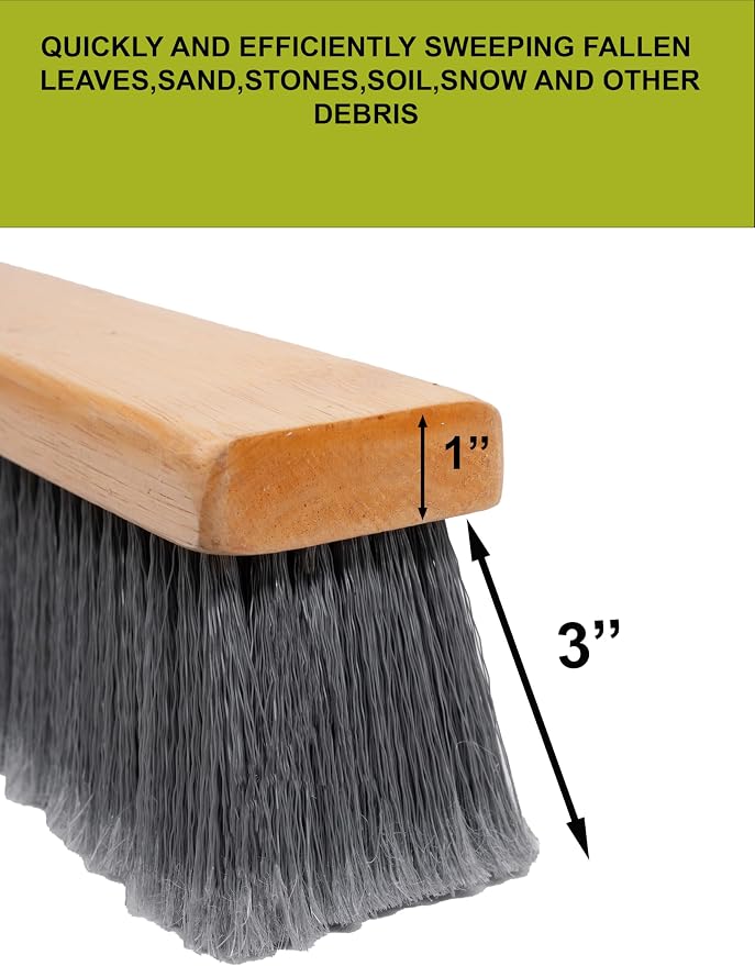 24" Grey Flagged Push Broom - Image 7