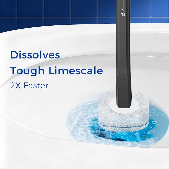 Disposable Toilet Brush, 14 Refills Toilet Bowl Cleaner Wand, Toilet Cleaner - Image 5