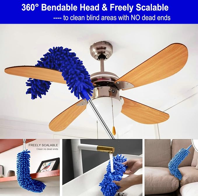Microfiber Duster Kit High Reach Ceiling Fan Duster - Image 2