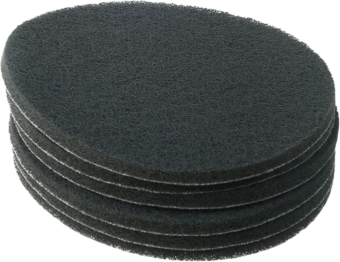 Auniwaig 1200-Grits 7 Inch Scrubber Scouring Pads Gray-Multipurpose, Drill by Auniwaig