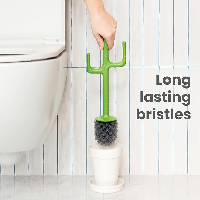 Vigar Cactus Toilet Brush Set, Toilet Brush and Holder Set - Image 4