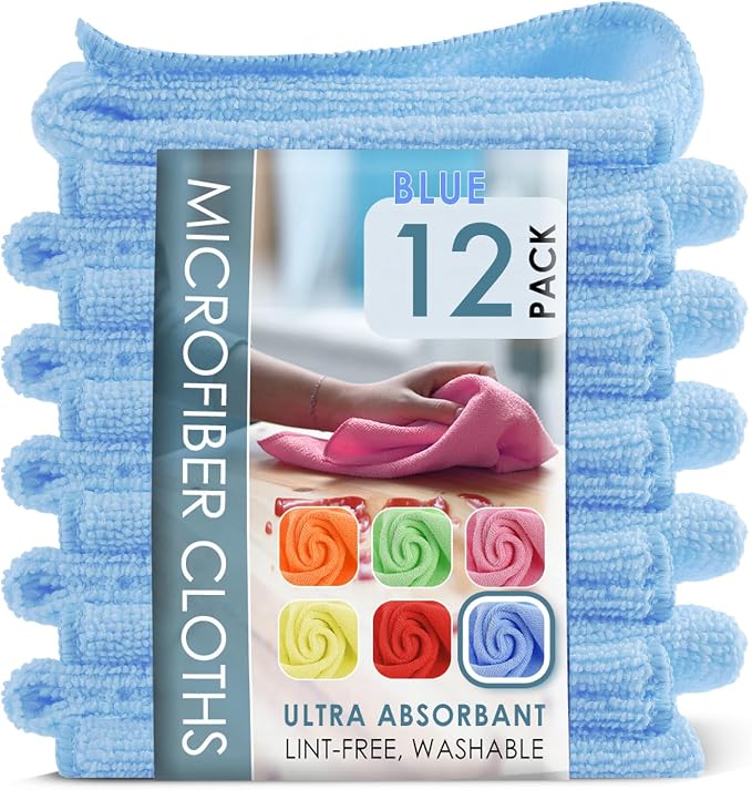 Hearth & Harbor Microfiber Cleaning Cloth, Microfiber Towels by HearthHarbor