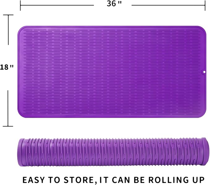Silicone Dish Drying Mat for Multiple Usage, Easy clean, Eco-friendly, - Image 2
