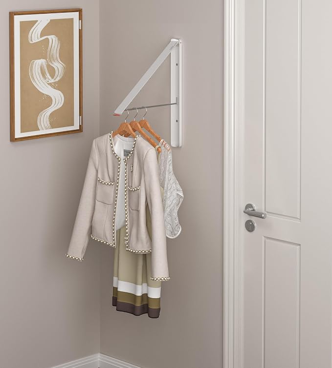 Dr.DJ Clothes Drying Rack Wall Mounted, Retractable & Foldable Clothes Hanger - Image 6