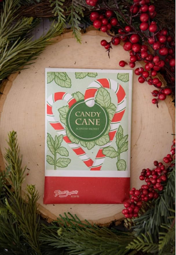 Floral Simplicity Candy Cane Scented Sachets Pack of 6, Fall & Winter - Image 5