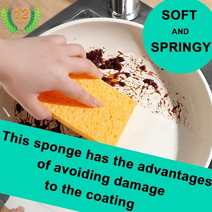 12-Count Extra Large Compressed Sponges - Image 3